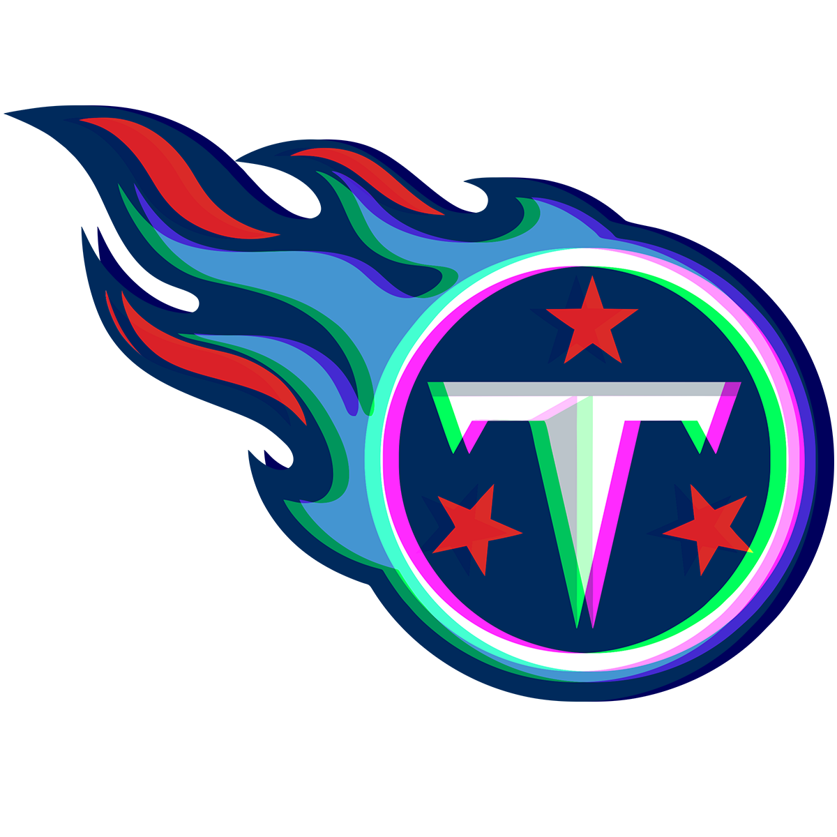 Phantom Tennessee Titans logo decal supplier